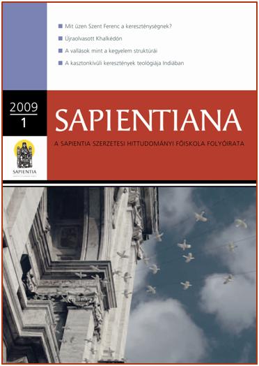 Sapientiana 2009/1